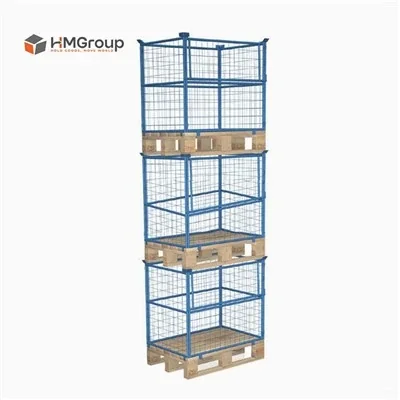 Wire Mesh Steel Pallets industrial detail and application view 2