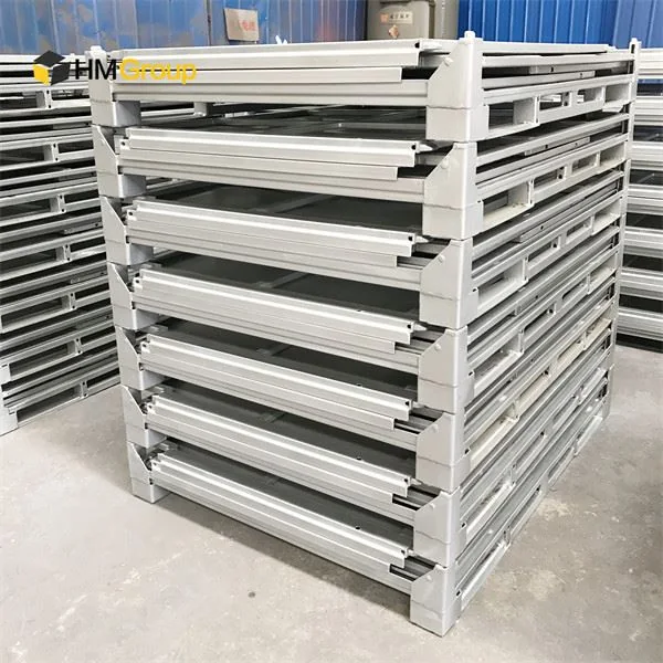 Collapsible Steel Pallets industrial detail and application view 3